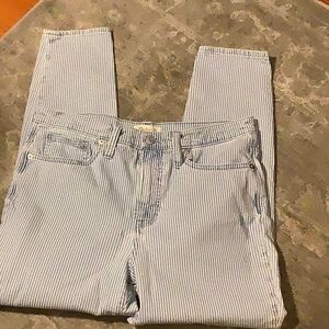 Madewell striped jeans